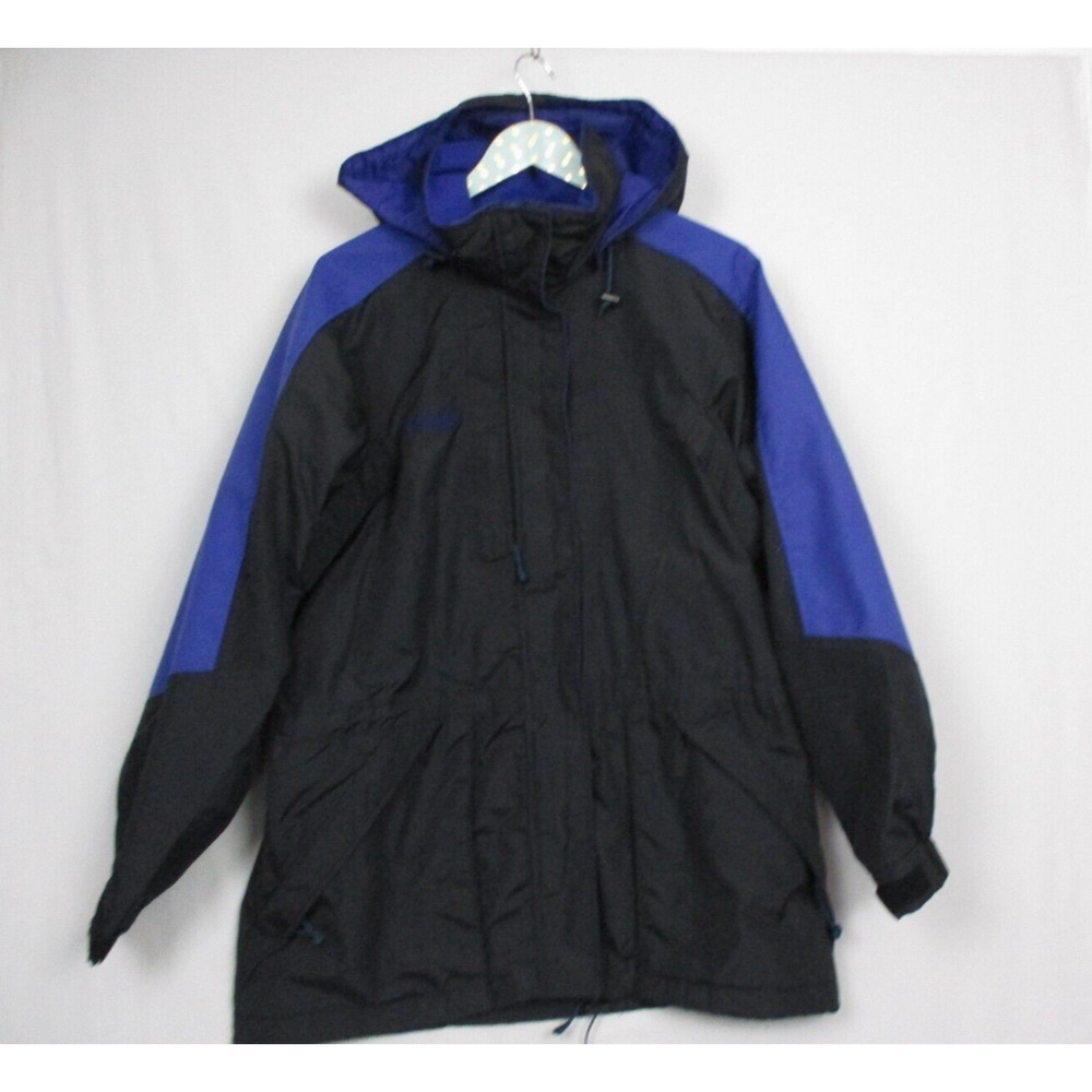 Columbia Double Whammy Jacket Womens Large‎ Windbreaker Parka Black Vtg 90s Ski